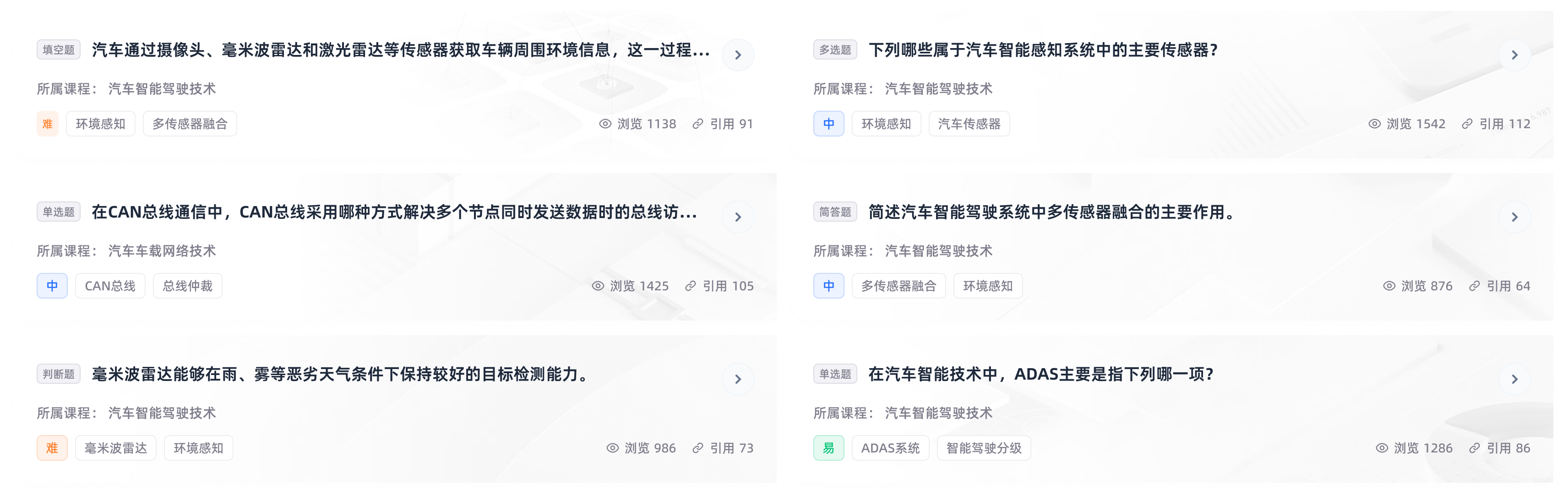 题库内容